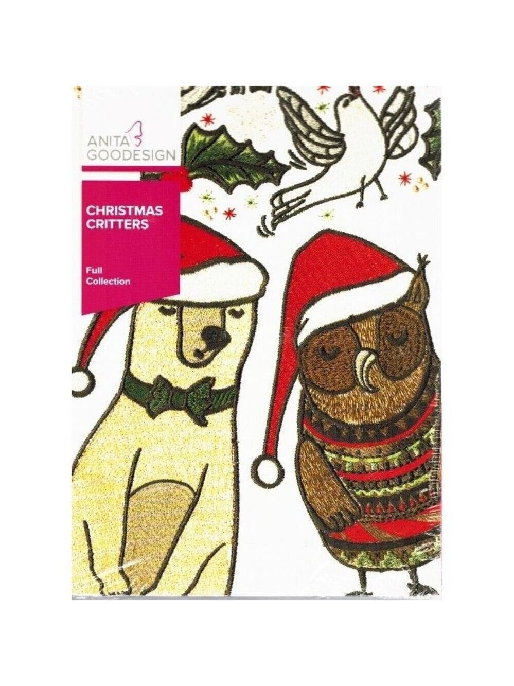 Christmas Critters Anita Goodesign Embroidery Full Collection CD New Sealed